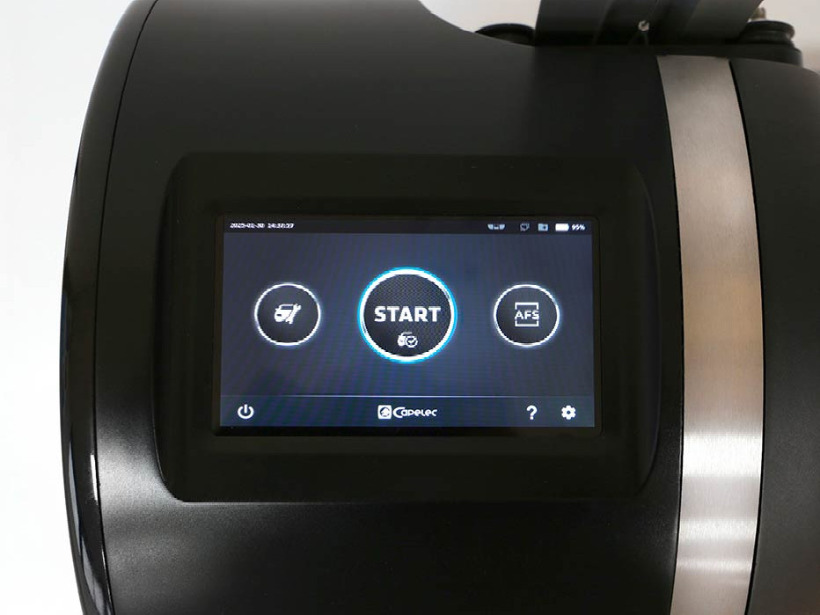 Touch screen and new interface of the CAP2700 Smart Control headlamp tester